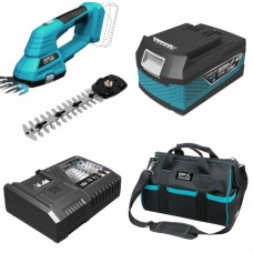 DED7089 DEDRA Foarfeca iarba si arbusti cu acumulator Li-Ion 18V 4Ah si incarcator 125W